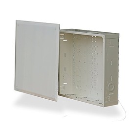 Benner-Nawman 14144-MM Structured Wiring Cabinets, 14-1/4-Inch X 14-Inch X 4-Inch, White