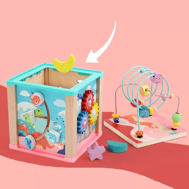 Laberinto De Madera Rompecabezas Para Niños 3+ Estimulación