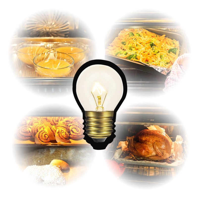 Jslinter 40 Watt Appliance Oven Light Bulb, High Temp, 120V