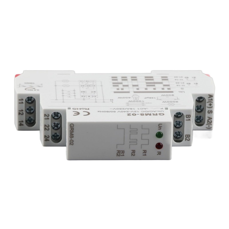 EVTSCAN 12V to 240V AC/DC Electronic Impulse Relay, 2 x