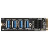 M.2 to PCIe Expansion Card PCIE 4 Ports Strong Anti