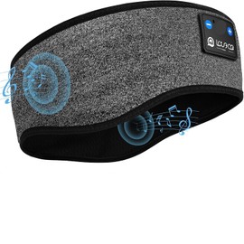 Bluetooth Sleep Headphones, Sleep Headphones, Sleep Headband, Sleep Mask, Sports Headphones, Music Sleeping Headband for Sports Training, Jogging, Yoga, Travel, Grey