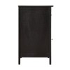 Glory Furniture Izzy 1 Drawer 1 Door Nightstand in Black