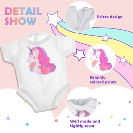 Clothing Outfits for Baby Dolls, Doll Clothes 36-45 cm, Dolls Clothes, Doll Clothes with Clothes, Hangers, Rainbow Doll Clothing Set, Gift for Children, Girls, Boys