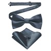 Jemygins Set for Men - Includes Plain Bow Tie, Men’s