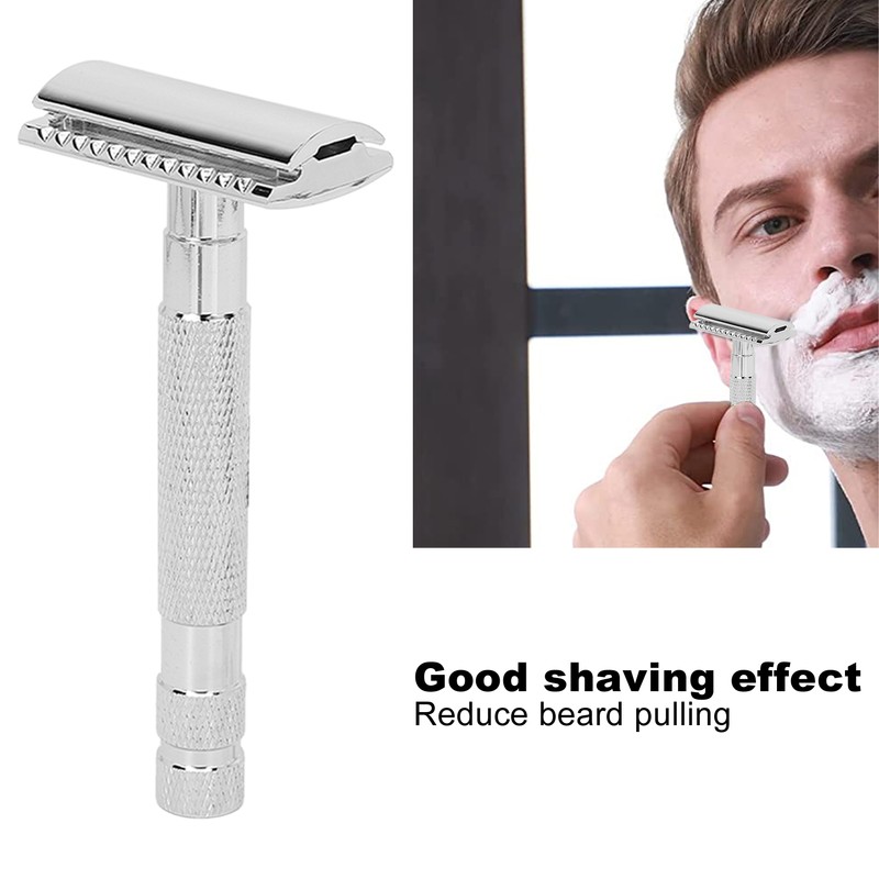 Men Safety Razor Professional Home Hair Salon Travel Portable Alloy