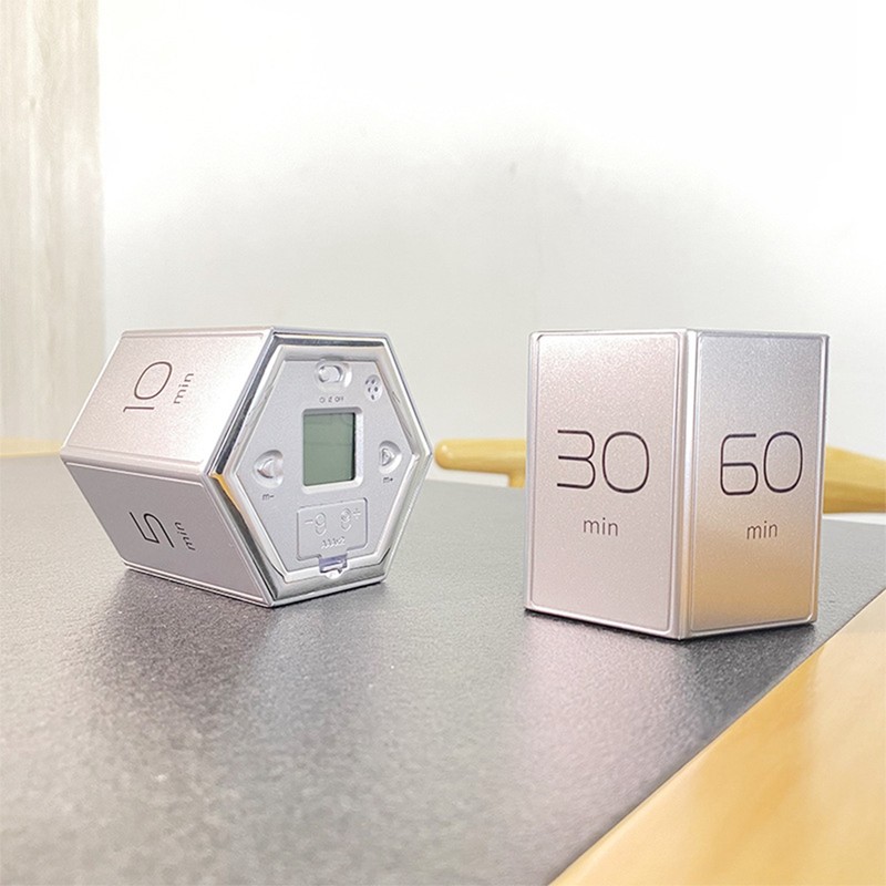 Hexagon Digital Clock Timer Magnetic Cubes Timer Kitchen Hexagon Flip