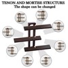 yaqew Variable Floating Shelves Wood Set of 3, Cube Wall
