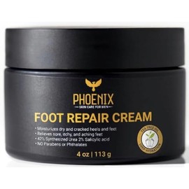 Phoenix Crema para pies  Crema de urea 42 para talones agrietados, pies secos y tratamiento de callo, locin de urea 40 con aceite de rbol de t y cido 
