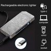 Electric Lighter Plasma Rechargeable with LED Battery Indicator Strong Flame,