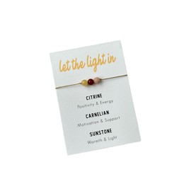 Let the light in bracelet | Crystal bracelet for Seasonal affective disorder | Sunstone bracelet | Citrine bracelet | Carnelian bracelet | Crystal gift | Gift for seasonal affective disorder (SAD)