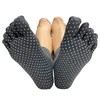 COUVER Charcoal No Skid No Slip Sole Yoga 5 fingers