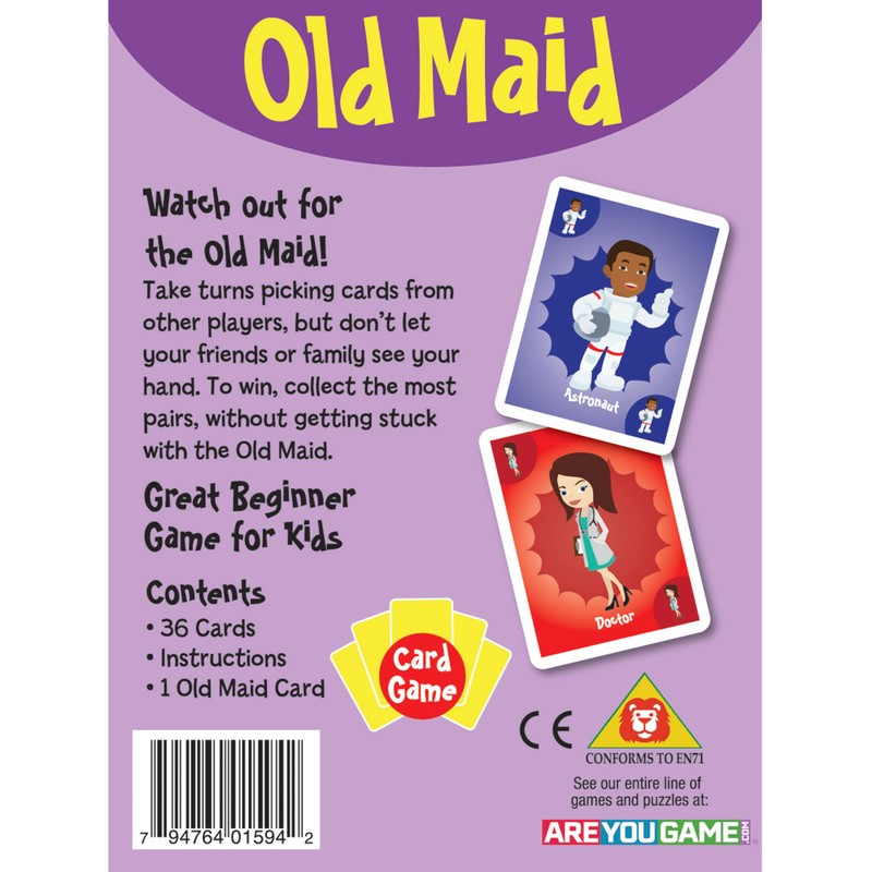 University Games Old Maid Card Game - Jumbo Size, Colorful