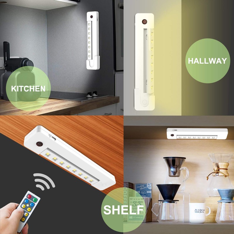 BIGLIGHT Under Counter Light Battery Operated, Dimmable Closet Light with