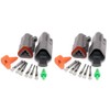 2pc 3 Pin Fits Deutsch Dt Series Multi Plug Waterproof