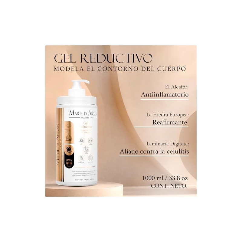 Kit Moldeador de Cuerpo y Reafirmante Marie d'Argan, Reductor de