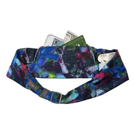 BANDI Running Belt for Women – Slim Fanny Pack, Adjustable Waist Belt, Phone Holder, Lightweight Travel Pouch for Jogging, Walking, Hiking, Fitness, Made in the USA (Enchanted)