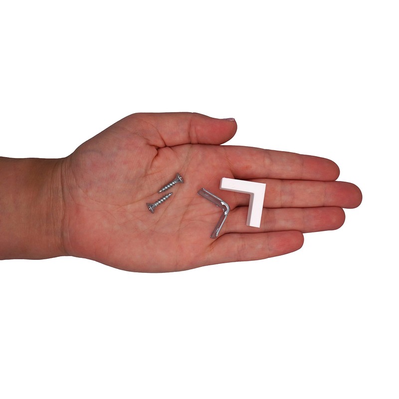 SKIR'CO (Pack of 20) Shelf Brackets 20x20mm Metal Right Angle