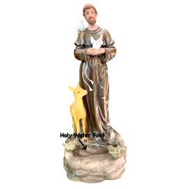 St Saint Francis of Assisi Estatua San Francisco de Asis Isis 22"