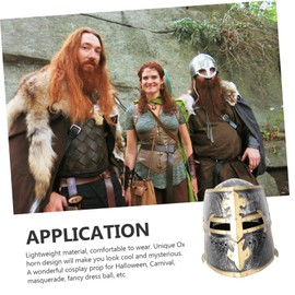 jojofuny 1pc Helmet Hat Costume Helmet Middle Ages Helmet Medieval Knight Helmet Gladiator Hemet Kid Helmet Party Helmet Decor Ancient Rome Pvc Plastic Material Man Make up, 16*23cm, H1491539X39MK