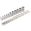 TECPO External Torx Socket Spanner Set, 11-Piece 1/4 Inch and