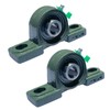 SACKORANGE 2 Pack UCP202-10 Pillow Block Bearing - 5/8" Mounted