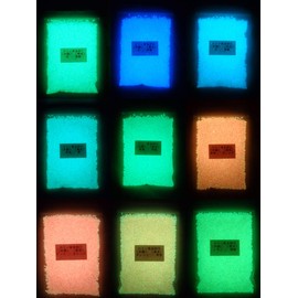 PPLS Luminous Luminous Color Sand Granules Type 1.0 ~ 2.0 mm Grain "9 types Assorted G