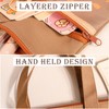 JYJLLM Children's A4 Document Bag Waterproof Double Zip School Organiser