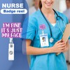 Bclelct I'm Fine It's Just My Face Badge Reel with