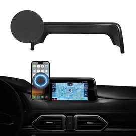 Car Phone Holder Fit for Mazda CX-5 CX5 2017-2020 Accessories 7-Inch Screen Fixed Clip, Cell Phone Mount Compatible with MagSafe Dash Mount Automobile Cradles Hands-Free 360° Rotation
