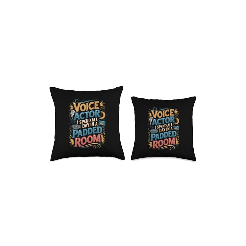 Voice Actor Talking to Myself Design Throw Pillow
