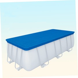 Abaodam Pe Pool Cover Rain Cover and Floor Pad for Inflatable Frame Pools Blue Easy to Install Durable Material Skid and Storage