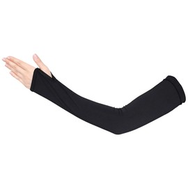 [FELLOW] Fellow Arm Cover, Cooling Sensation, UV Protection, Women's, Rash Guard, Long Arm Cover, Sunscreen, Black