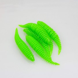 FTM Omura Baits Hero Banana Rubber Bait, Length / Package Contents: 5 cm / Pack of 6, Colour: Neon Green UV