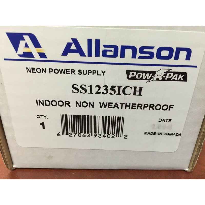 Allanson SS1235ICH 35mA 12000v Neon Transformer Power Supply