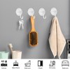 12 Pcs Suction Cup Hooks for Shower, Clear Shower Suction