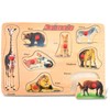 Puzzled Animals Wooden Peg Puzzle