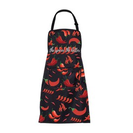 BNQL Chili Pepper Apron Chilli Cooking Apron Hot Chilli Gifts Spicy Gift Apron Spicy Food Lover Gift Peppers Chef Apron