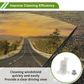 ACROPIX Windshield Washer Pump W/Grommet for Mitsubishi Mirage G4 Attrage Space Star 2012-2015 Front Washer Fluid Pump Windshield Wiper Pump No.8260A226 1 Set