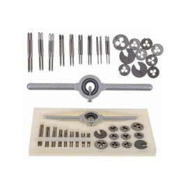 Guiyint 31 PCS HSS Metric Tap and Die Set, Mini Threading Tools for Precision Engineering, M1-M2.5 Taps and Dies with Storage Case