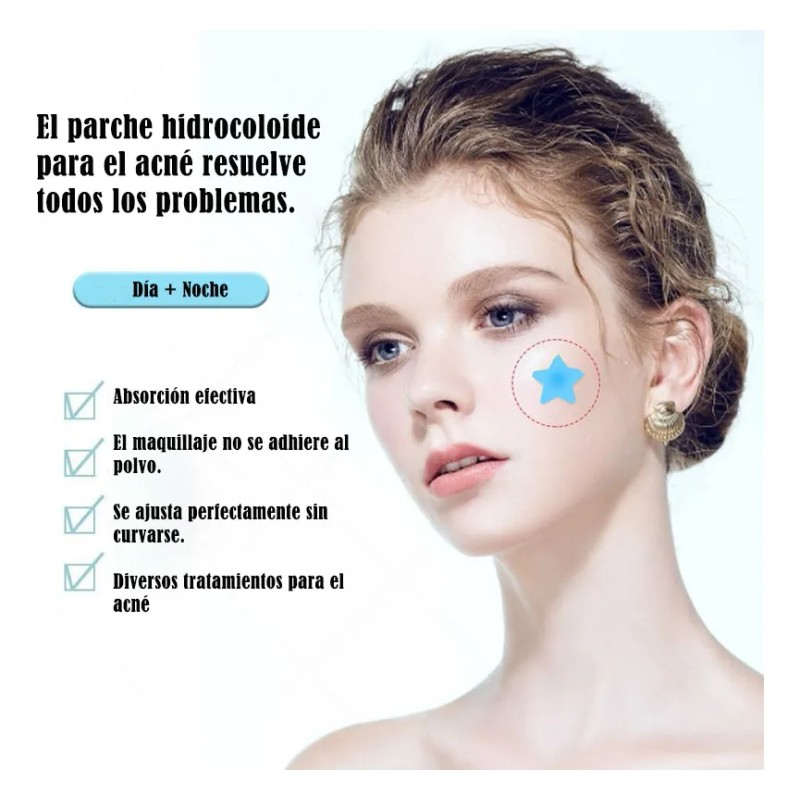 🔥 Estrellas amarilla para acné granos de espinillas patch 32pz
