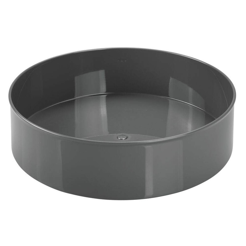 mDesign Lazy Susan Kitchen Rack - Practical Spice Rack For