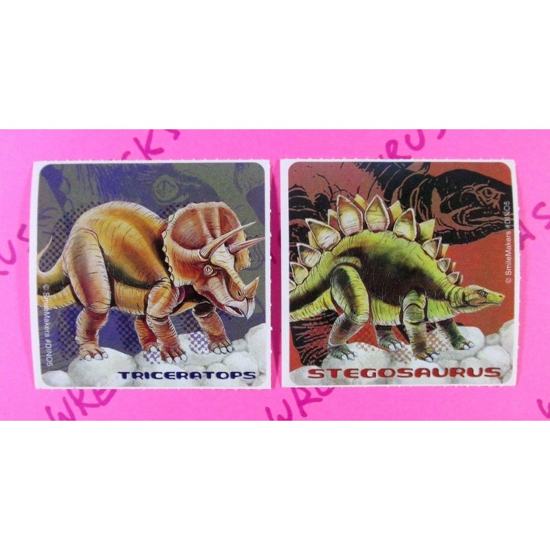 Smile Makers Dinosaurs Lot Of 5 Stickers