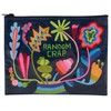 Blue Q Zipper Pouch, Random Crap Floral. Made from 95%