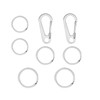 Dog Tag Clips 304 Stainless Steel Pet ID Tag Holder