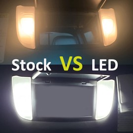 28mm 29mm 6614F Festoon LED Bulbs Super Bright 3SMD 5050 Chipsets 6612 6641 White LED Interior light Bulbs Replacement for Car Sun Visor Lights Interior Vanity Mirror LED Lights, 4PCS