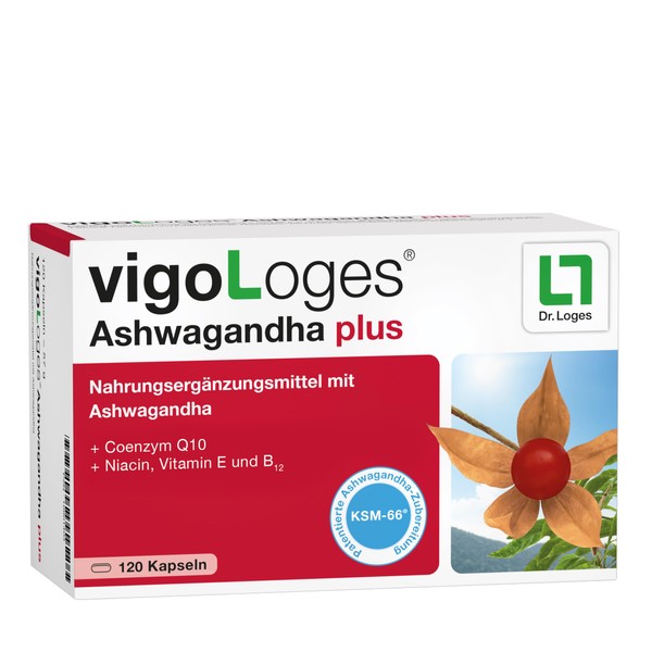 vigoLoges® Ashwagandha Plus - 120 Capsules - Dietary Supplement with Ashwagandha