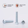 Pack of 40 DIN 933 Steel Hexagon Screws M8 x