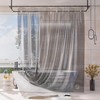 AmazerBath Shower Curtain Liner, 100% EVA Luxury Soft Clear Grey