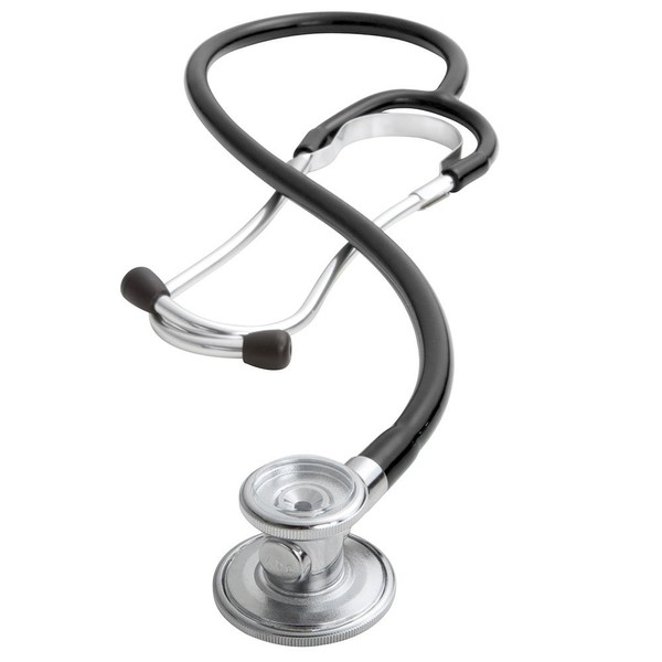 ADC Adscope 647 Sprague-1 Lightweight Single-Tube Stethoscope with 5 Interchangeable Chestpiece Options, Black, 31.5"
